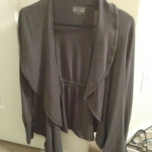 Drape front cardigan